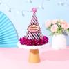 Gorros de Fiesta de Cumpleaños Iridiscentes al por Mayor para Adultos y Niños con Lámina Dorada, Gorros Puntiagudos con Borla para Fiestas, Populares en Redes Sociales
