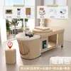 Cama de Champú Terapéutica con Cabezal de Acero Inoxidable, Cama de Champú Ajustable con Masaje para Salón de Peluquería, Cuidado del Cuero Cabelludo para Salón de Belleza y Centro de Salud