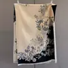 Bufanda Jacquard Floral Retro Versátil Simple de Lujo Ligero para Mujer 2026 Otoño/Invierno Nuevo Chal de Alta Calidad Calentador de Cuello