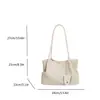 Bolso de mano tejido de gran capacidad estilo coreano, moda versátil de verano 2026, diseño de nicho, bolso de hombro elegante