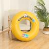 Fábrica en stock anillo de natación inflable amarillo con concha ABC anillo de natación de PVC engrosado anillo de agua para adultos anillo flotador anillo de axila