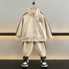 Conjunto de Chaqueta de Otoño para Niños 2025 Nuevo Ropa Deportiva para Niños Elegante a la Moda Principios de Otoño Ropa Casual de Otoño para Niñitos