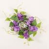 Hongyu Cross-border Hot Sale Nova Flor Artificial Decorativa Castiçal Guirlanda Conjunto de Mesa Casamento Flor Falsa Atmosfera Vela Decorativa