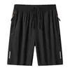 Shorts Masculino de Verão 2026 Secagem Rápida Esportivo Casual Fresco Solto Tamanho Grande Roupa Externa Fina Calça de Cinco Pontos Praia