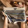 Ropa Interior Masculina Nueva Estilo Étnico con Estampado Retro, Algodón Puro, Antibacteriana, Transpirable Bóxers Ajustados, Bóxers Ajustados con Estampado Personalizado