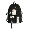 Mochila feminina novo estilo, versão coreana, para alunos do ensino fundamental e médio, fashion, moderna, fofa, de desenho animado, mochila fresca e estilosa