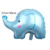 Nuevo globo de película de aluminio con forma de elefante, animal de dibujos animados, suministros de decoración para fiestas de cumpleaños de bebés