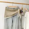 Bufanda Triángulo de Encaje Estilo Coreano, Falda Decorativa, Cinturón para Cintura de Vestido, Bufanda de Algodón Lino Seda Color Sólido de Verano, Pañuelo para la Cabeza, Chal Venta al por Mayor