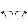 Gafas Cuadradas Fotocromáticas Anti-UV para PC, Tendencia en Tiktok, Bloqueo de Luz Azul, Adecuadas para Hombres y Mujeres, Se Pueden Adaptar con Lentes Graduados y Lentes Fotocromáticos