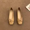 Zapatos planos estilo francés para mujer, nuevo modelo de verano 2026, adecuados para combinar con faldas, zapatos Mary Jane tipo abuela, zapatos de noche de estilo delicado, zapatos tipo pala