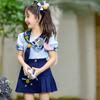 Traje de Policía Judy Conejo para Niñas 2025 Nuevo Vestido de Verano Estilo Occidental Niños Grandes Verano Estilo Universitario Uniforme JK
