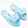 Pantuflas Aisha para niños, zapatos de princesa para niñas, nuevos de verano para exteriores, antideslizantes, con pedrería para bebé, sandalias de tacón alto para niños