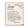 Regalo para Mamá Lana Festivo Hija Franela Manta de Sofá Manta de Pie Manta Sábanas Sobre Amazon