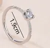 Anillo clásico de oro rosa con baño de oro, color Joker exquisito, microdiamante, cuatro garras, regalo, disponible