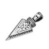 Collar de Acero Inoxidable con Colgante de Flecha Vikinga Color Acero para Hombre Hip-Hop Tendencia Jugador Quanxi Joyería de Agua Pn-1859
