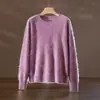 Suéter de Lã Cashmere Dourado Suave Tecnologia Negra Malha Sem Costura Escovada Outono e Inverno Roupa de Trabalho Quente Camada Interna de Tricô Elegante