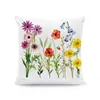 Amazon Cesta de Flores Estilo Pastoral Primavera e Verão Capa de Almofada Floral Almofada de Sofá Tulipa Capa de Almofada Curta de Pelúcia