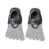 Calcetines con tiras de cinco dedos para yoga y Pilates para mujer, calcetines invisibles de silicona antideslizantes profesionales para deportes de baile, fitness, de cinco dedos