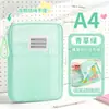 Bolsa de Malla de Nylon para Guardar Exámenes Tamaño A4 Bandolera Gran Capacidad Forma Tridimensional Transparente Engrosada Archivo Forma de L