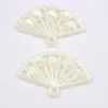 ABS perla sintética perforada blanco cremoso abanico lazo flor tocado accesorios para el cabello cuentas sueltas diy material de cuentas hecho a mano
