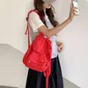 Mochila de gran capacidad estilo coreano con tapa abatible, nueva bolsa casual de nailon de doble hombro 2026, mochila escolar deportiva para estudiantes, moderna y versátil