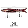 Xiankaxue Señuelo Peces Multi-Sección 13.5cm 19g Pesca en Mar Lanzamiento Largo Hundimiento Minnow Lubina Señuelo Falso Señuelo de Pesca Duro