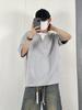 Nova camiseta de manga curta masculina verão coreano estilo moderno simples meia manga top Hong Kong estilo frouxo casual moda marca t-shirt