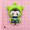 Cartão grande de desenho animado série engraçada de anime DIY feito à mão acessórios de cola de creme resina adesivo de geladeira material para joias grampo de cabelo