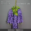 Cipó de Flores Artificiais de Glicínia Transfronteiriço, Cipó de Flores Pendentes para Decoração de Casamento, Planta de Cipó Densa Atacado