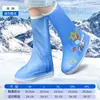 Cobre-sapatos de chuva infantis, impermeáveis e antiderrapantes, duráveis, para meninas e meninos, adequados para usar sobre sapatos, sapatilhas de água e galochas para alunos do ensino fundamental