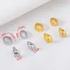 Fivela de fecho de pingente de cobre banhada a ouro 18K fecho universal DIY joias pulseira colar conector fecho acessório
