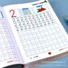 Livro de Prática de Caligrafia Digital para Jardim de Infância 1-10 com Livro de Traçado de Ordem das Letras Conjunto Completo de Grades Tianzi para Crianças Livro de Prática de Caligrafia para Iniciantes