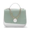 Bolso de Cadena de Moda para Mujer 2022 Bolso Pequeño Dulce de Moda Bolso Bandolera de Hombro Bolso de Mano de Color Contrastante Trendy Transfronterizo