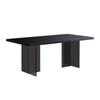 Mesa de Comedor de Placa de Roca Acrílica Delifeng Negro Puro Comedor de Apartamento Pequeño Hogar Rectangular Suspensión Simple Mesa Isla Mesa de Comedor