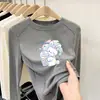 Camiseta de manga larga gruesa para niñas, nuevo estilo otoño/invierno 2026, capa base de forro polar para niños, top interior cálido para niñas