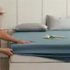 60 piezas de sábanas bajeras de Lyocell Tencel, cubrecamas de seda helada refrescantes de lujo de una sola pieza para verano, protectores de colchón y artículos individuales