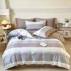 Juego de Ropa de Cama de Cuatro Piezas Floral de Primavera 100% Algodón para Uso en el Hogar, Funda de Edredón Suave de Algodón Puro, Sábana Bajera Matrimonial, Juego de Cuatro Piezas para Todas las Estaciones