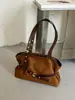 Bolso Pequeño para Axila Estilo Chica Hot Retro para Mujer, Nuevo Bolso Tote Maillard de Moda Otoño/Invierno 2026, Bolso de Hombro Versátil