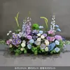 Novo Arranjo Grande de Chão para Casamento Banquete de Noivado Flor Artificial de Seda Acabado Arranjo Floral Decorativo Corredor Arte Floral para Casamento
