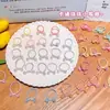 Elástico de Cabelo Prata com Laço Infantil Faixa de Cabelo Anel de Polegar com Pérola Corda para Trança de Cabelo de Menina Doce e Descolada Corda para Cabelo de Bebê