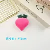 Peluche de dibujos animados piezas abiertas lindos accesorios de frutas sandía fresa aguacate zanahoria materiales semiacabados para accesorios para el cabello
