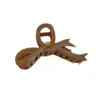Pinza de Tiburón Simple de Acrílico Mate para el Cabello Color Café Pinza de Agarre Maillard Pinza para el Cabello de Gama Alta para Mujer Adorno para el Cabello en la Parte Posterior de la Cabeza