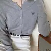 Cardigã de Tricô Feminino Peça Externa Nova Jaqueta Bordada com Laço Estilo Preguiçoso Suéter Top para o Início do Outono Branco Tamanho Único