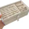 Joyero multicapa con cajón de gran capacidad, antioxidante, para pendientes, anillos, collares y pulseras.