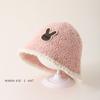 Sombrero de Pescador para Niños Otoño e Invierno Engrosado Bebé Cálido Felpa Sombrero Cubo Estilo Coreano Estilo Japonés Sombrero Cubo para Niños y Niñas