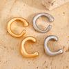 Amazon Transfronterizo Nuevo Anillo Grueso Clip de Oreja en Forma de C Aretes Abiertos Moda Viajero Simple Joyería Sin Oreja