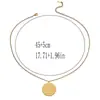 Ventas Calientes Transfronterizas Grabado de Fuente Creativa Joyería Personalizada de Acero de Titanio Collar con Colgante de Acero Inoxidable Accesorios para Mujer que No se Desvanecen