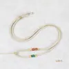 Cordón para Collar DIY Tejido Jade Guanyin Colgante de Jade de Alta Calidad para Colgar en el Cuello para Hombres y Mujeres Cordón para Colgante de Joyería de 3 mm Venta al por Mayor