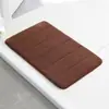 Tapete de chão minimalista acolchoado de fleece coral para banheiro, tapete antiderrapante para entrada de lavatório, tapete para os pés para quarto