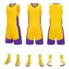 Conjunto de uniforme de basquete masculino universitário competição equipe uniforme colete personalizado camisa de treinamento personalizado